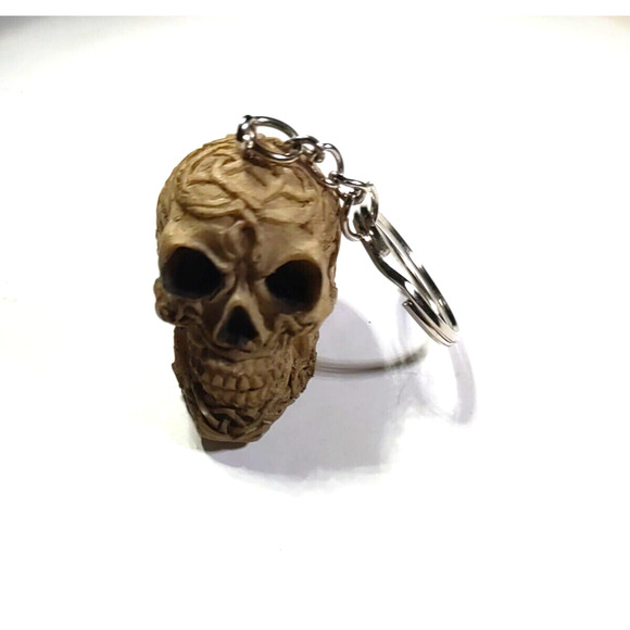 Skull Man Hard Resin ? Keychain Death Halloween Crafts - Picture 2 of 7